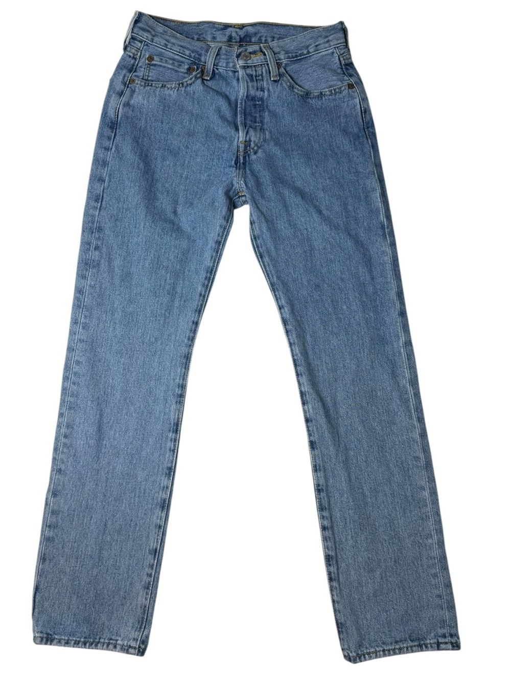 Levi’s 501 Original Straight Leg Jeans Men’s 28x30 Light Wash Button Fly